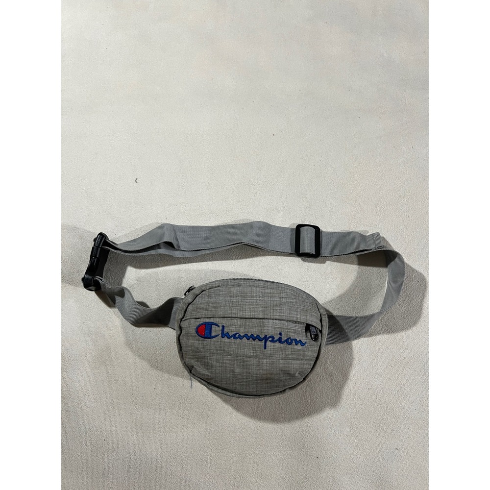 Champion Gray Fanny Pack Waist Bag Crossbody Adjustable Strap Logo